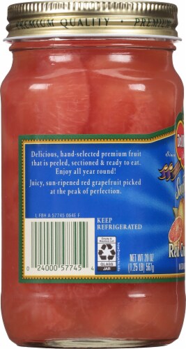 Del Monte® SunFresh Red Grapefruit in Extra Light Syrup Perspective: left