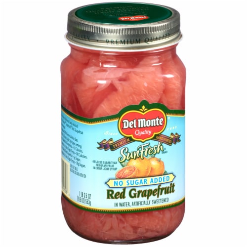 Del Monte SunFresh No Sugar Added Red Grapefruit Perspective: left
