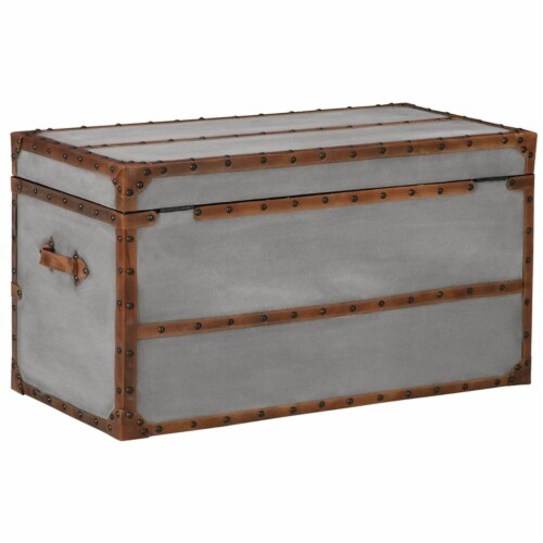 Ashley Furniture Amsel Storage Trunk Coffee Table in Gray 1