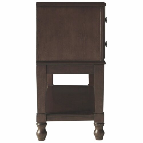 Signature Design by Ashley Adinton Dining Room Server in Reddish Brown Perspective: left
