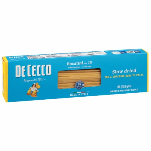 De Cecco Slow Dried No. 15 Bucatini 1 lb Perspective: left