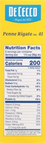 De Cecco Penne Rigate Pasta Perspective: left