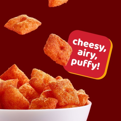Cheez-It Puff'd Scorchin' Hot Cheddar Cheesy Baked Snacks Perspective: left