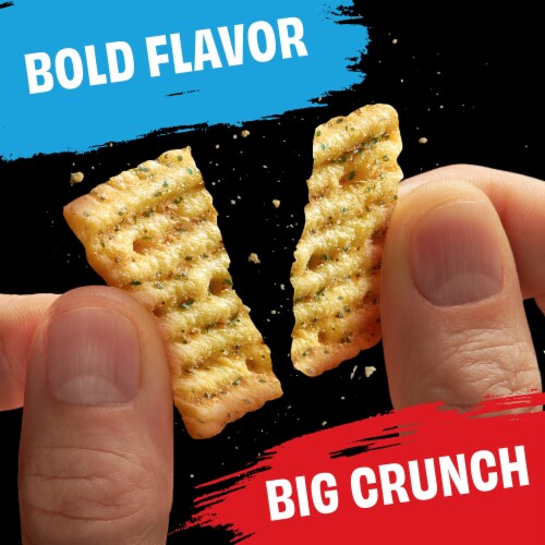Cheez-It® Grooves Zesty Cheddar Ranch Cheese Snack Crackers Perspective: left