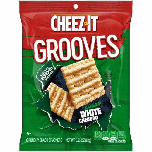 Cheez-It® Sharp White Cheddar Cheese Snack Crackers Perspective: left