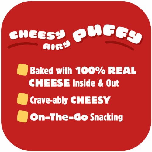 Cheez-It® Puff'd Cheddar Jack Cheese Puffs Snacks Perspective: left