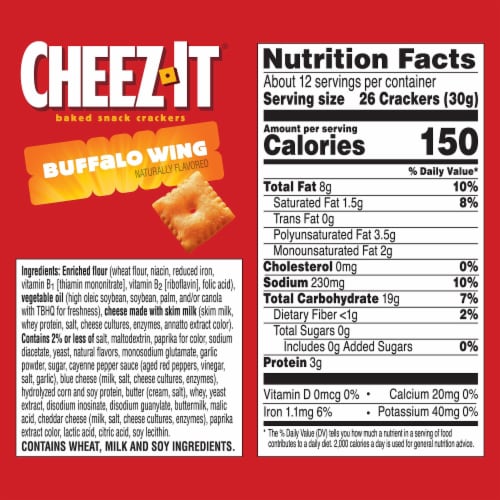 Cheez-It® Buffalo Wing Cheese Crackers Perspective: left