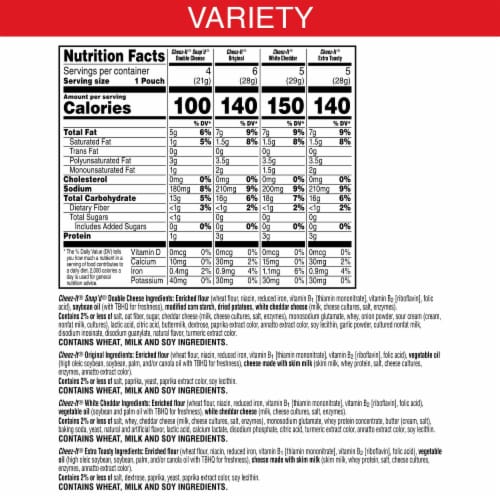 Cheez-It® Classic Mix Cheese Crackers Variety Pack Perspective: left