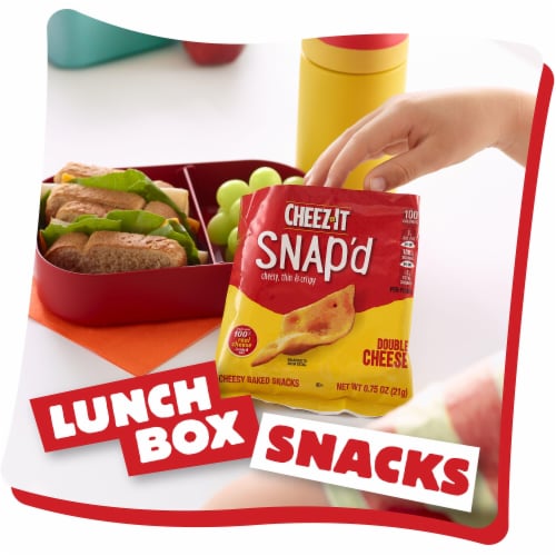 Cheez-It Snap'd Double Cheese Cheese Cracker Chips Perspective: left