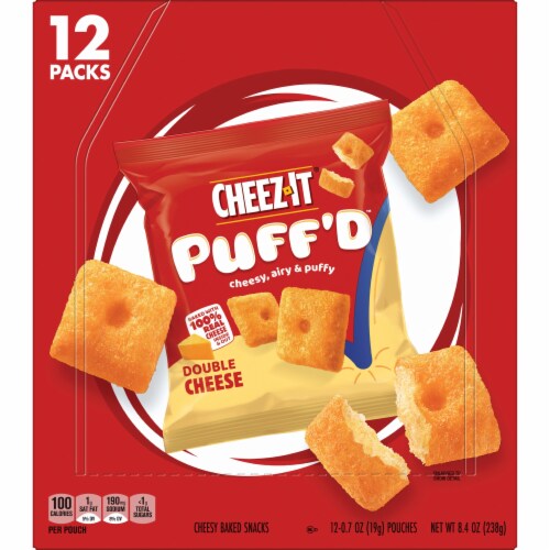 Cheez-It® Puff'd™ Double Cheese Cheese Crackers Multipack Perspective: left