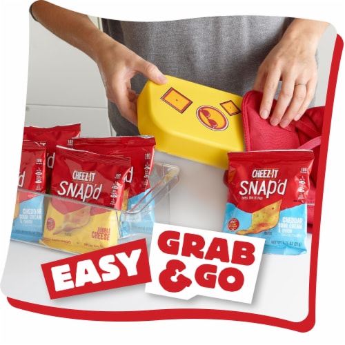 Cheez-It® Snap'd Cheese Crackers Variety Pack Perspective: left
