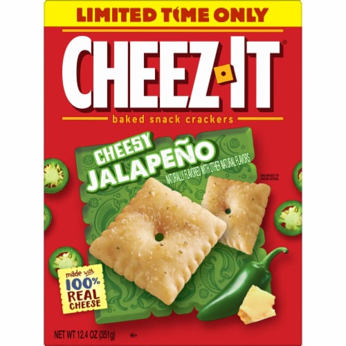 Cheez-It® Cheesy Jalapeño Cheese Crackers Perspective: left