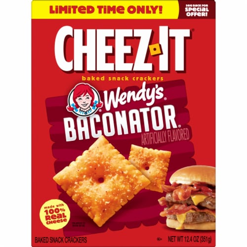Cheez-It® Wendy's Baconator Baked Snack Crackers Perspective: left