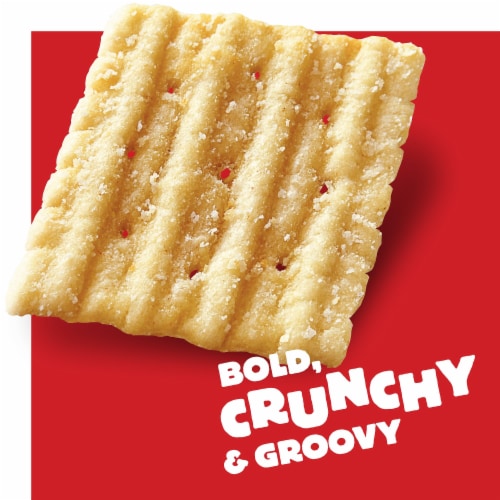 Cheez-It® Grooves Sharp White Cheddar Cheese Crackers Perspective: left