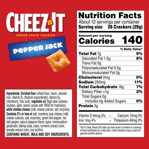 Cheez-It® Pepper Jack Cheese Crackers Perspective: left