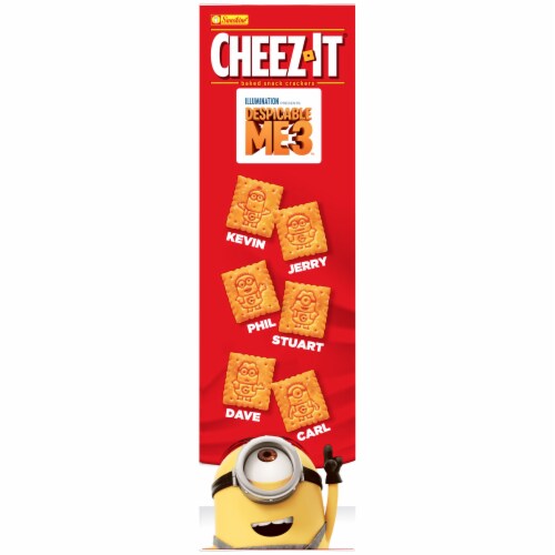 Cheez-It Despicable Edition Baked Snack Crackers Perspective: left