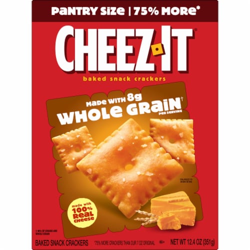 Cheez-It® Made with Whole Grain Cheese Snack Crackers Perspective: left