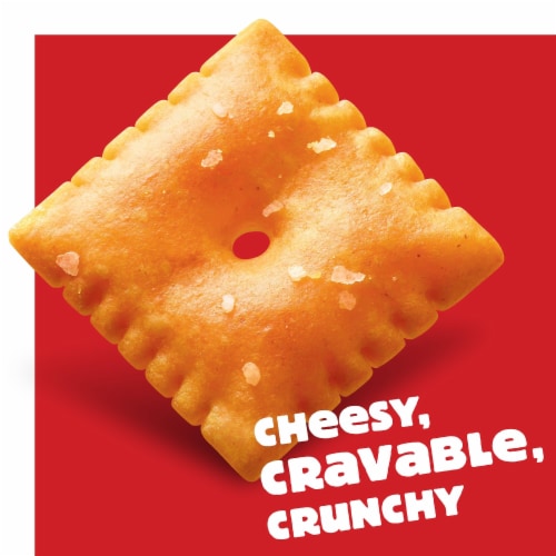 Cheez-It Made with Whole Grain Cheese Crackers Perspective: left