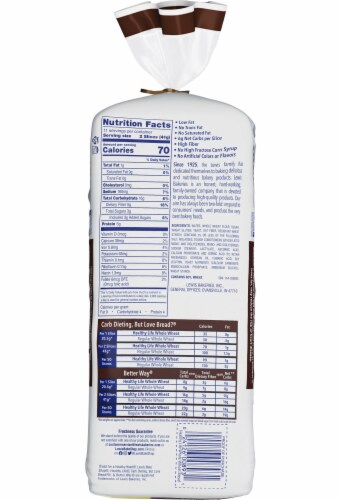 Healthy Life Whole Wheat Bread Perspective: left