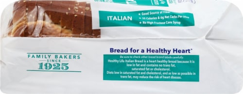 Healthy Life® 6 Net Carbs Italian Bread Perspective: left