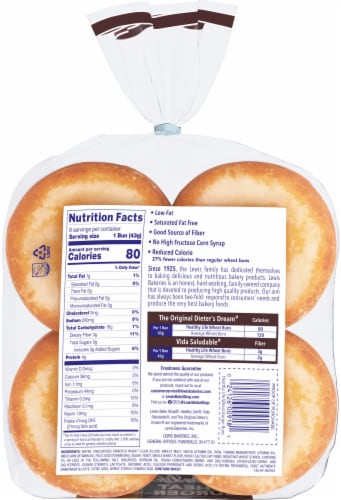 Healthy Life® Lewis Bake Shop Wheat Sandwich Buns Perspective: left