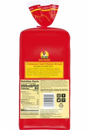 Sun-Maid® Cinnamon Swirl Raisin Bread Perspective: left