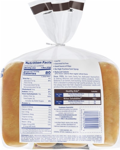 Healthy Life Wheat Hot Dog Buns Perspective: left