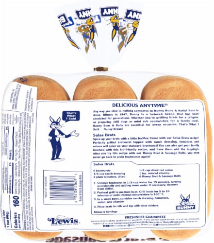 Bunny White Brat & Sausage Rolls Perspective: left