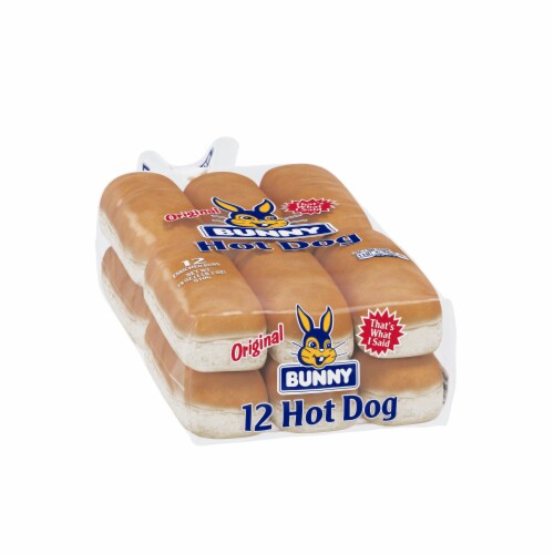 Bunny Original Hot Dog Buns Perspective: left