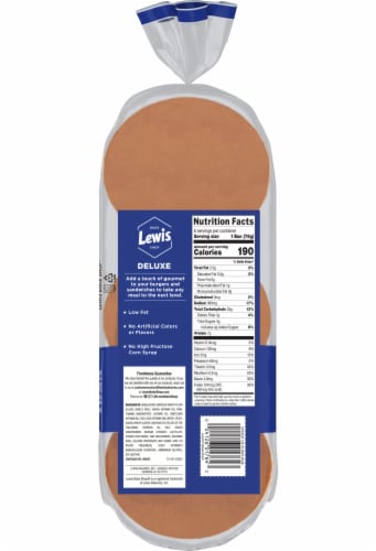 Lewis Bake Shop White Deluxe Buns Perspective: left