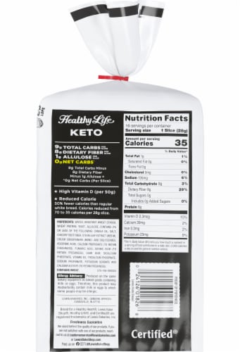 Lewis Bake Shop Healthy Keto Bread Perspective: left
