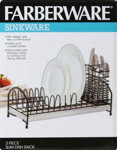 Farberware Slim Dish Rack - Black, 1 ct - Harris Teeter