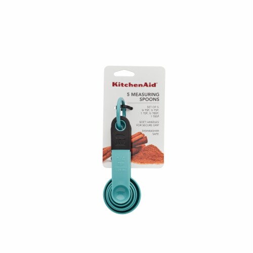 KitchenAid® Measuring Spoons - Aqua Sky Perspective: left