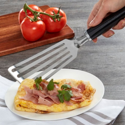 KitchenAid Stainless Steel Flex Turner - Black Perspective: left