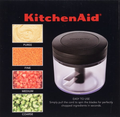 KitchenAid® Manual Food Chopper - Black Perspective: left