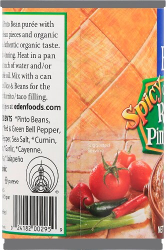 Eden Organic Spicy Refried Pinto Beans Perspective: left