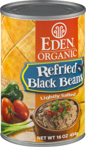 Eden Organic Refried Black Beans Perspective: left