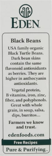 Eden Organic Dry Black Beans Perspective: left