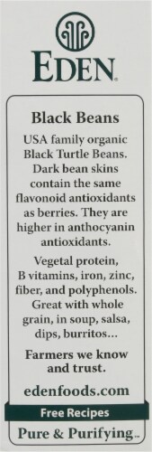 Eden Organic Dry Black Beans Perspective: left