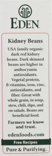 Eden Organic Dried Kidney Beans Perspective: left