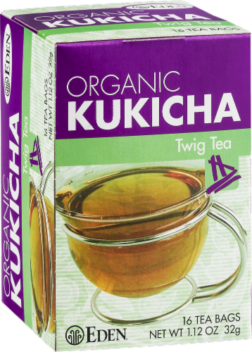 Eden Organic Kukicha Twig Tea Bags Perspective: left