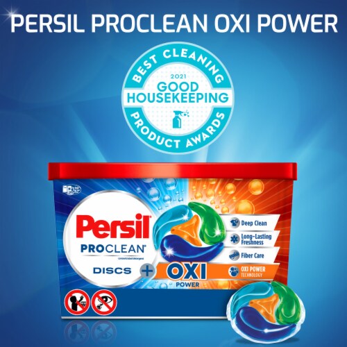 Persil® ProClean® Disc + Oxi Power Laundry Detergent Discs Pacs Perspective: left