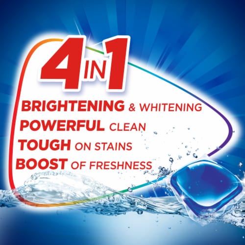 Purex® Mountain Breeze® 4-In-1 Concentrated Laundry Detergent Pacs Perspective: left