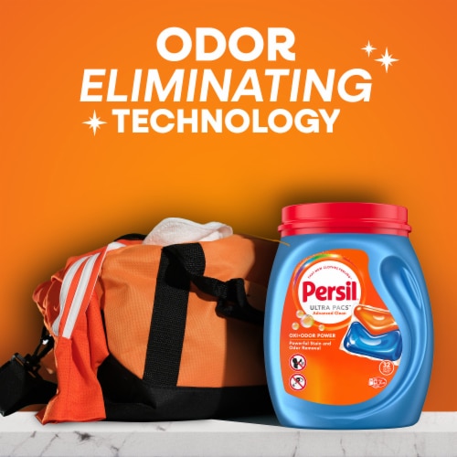 Persil® Ultra Pacs™ Advanced Clean Oxi+Odor Power Laundry Detergent Pacs Perspective: left