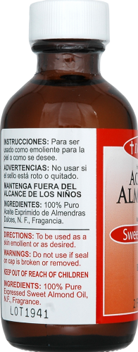 De La Cruz® Aceite De Almendras Perspective: left