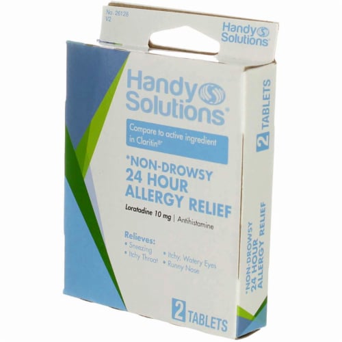 Handy Solutions® 24 Hour Non-Drowsy Allergy Relief Tablets Perspective: left