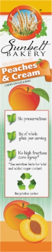 Sunbelt Bakery Peaches & Cream Fruit and Grain Bars Perspective: left