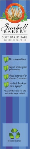Sunbelt Bakery® Blueberry Fruit & Grain Bars Perspective: left