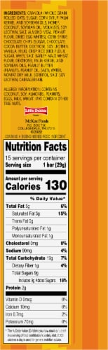 Sunbelt Bakery Peanut Butter Chocolate Chip Chewy Granola Bars Perspective: left