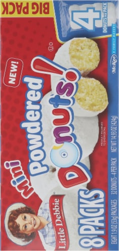 Little Debbie® Big Pack Powdered Mini Donuts Snack Cakes Perspective: left